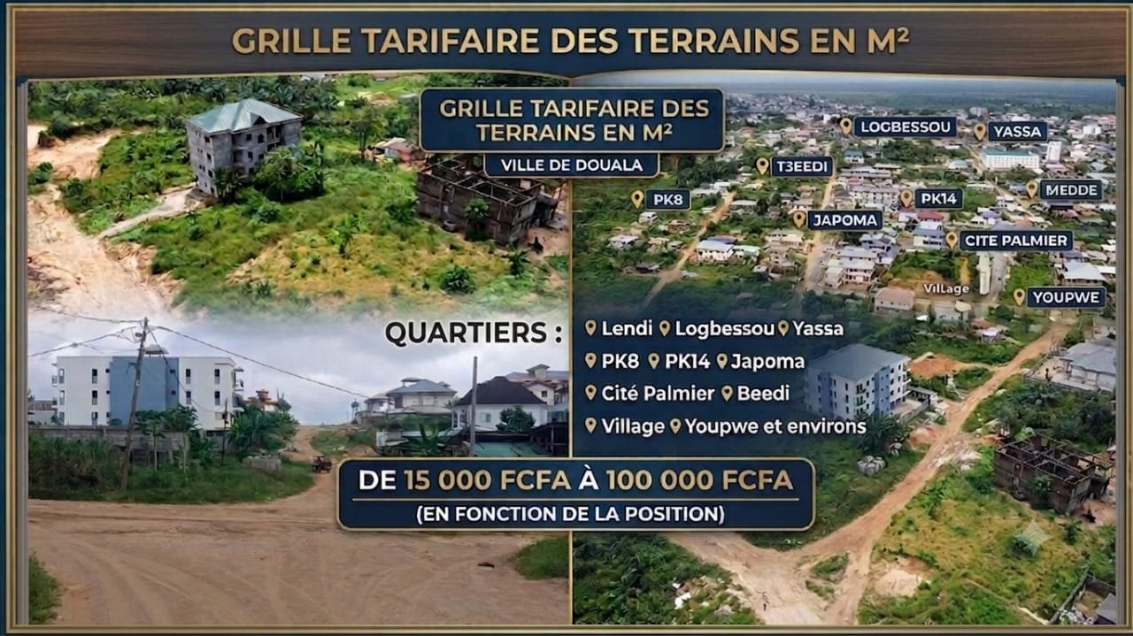 Grille tarifaire des terrains
